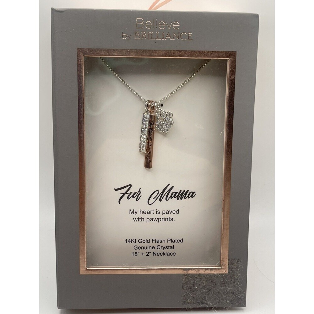 Believe By Brilliance Fur Mama Pendant Necklace New